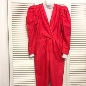 Vintage Red boiler suit/ coveralls/ jumpsuit